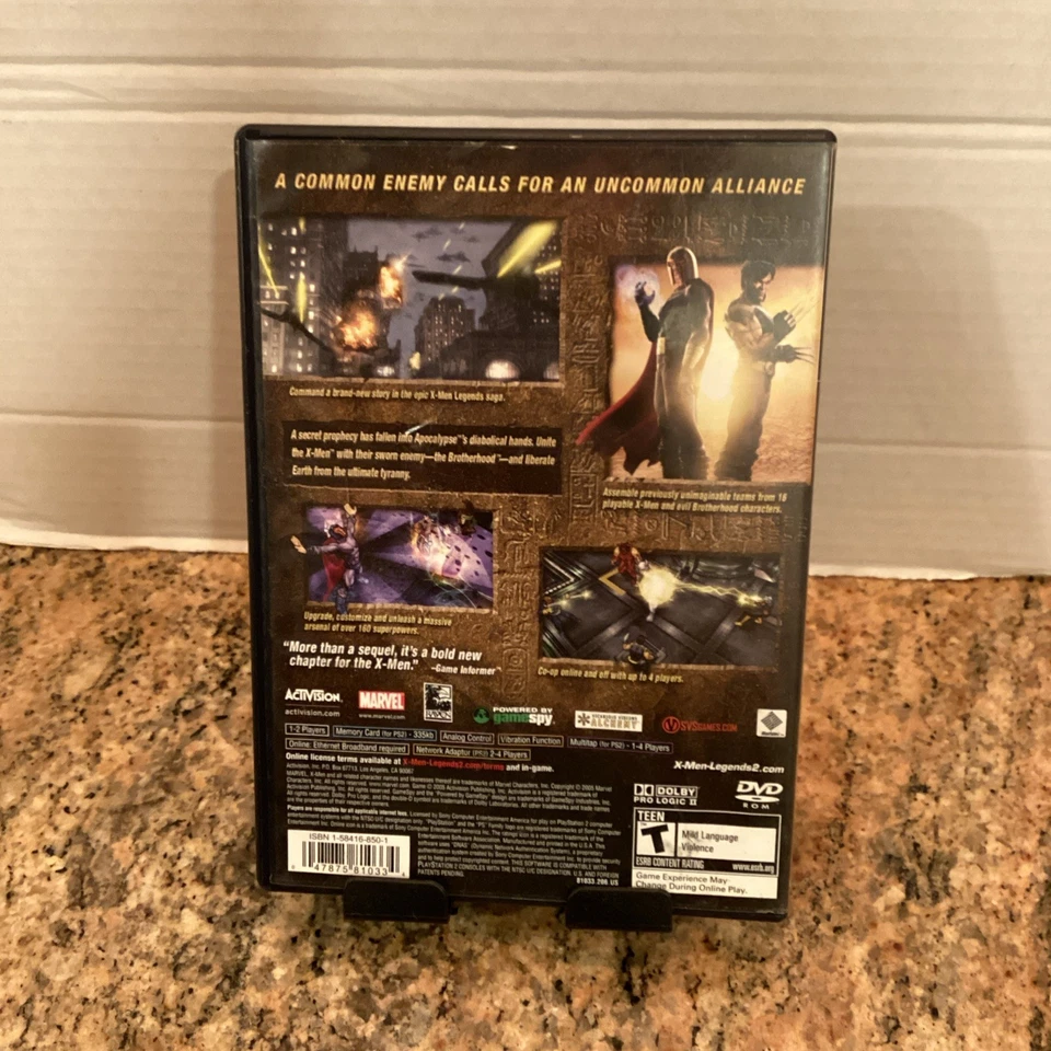 X-Men Legends II: Rise of Apocalypse (Playstation 2, PS2) con manual Foto 2 de 4