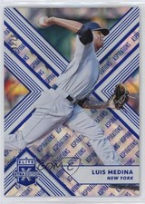 2018 Panini Elite Extra Edition Aspirations Blue 14/25 Luis Medina #161 Auto m2b