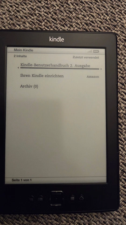 Amazon Kindle, 15 cm (6 Zoll) E Ink-Display, WLAN (5. Generation) mit Lederhülle - Bild 2 von 4