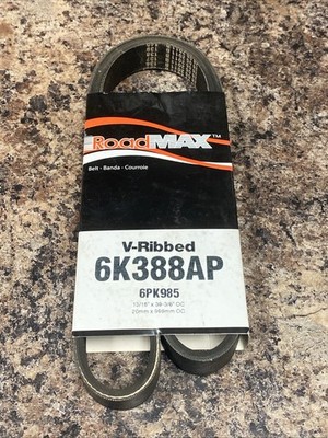 RoadMax 6K388AP~VRibbed Serpentine Belt~For 01-05 CIVIC/EL~FREE SHIPPING!!!