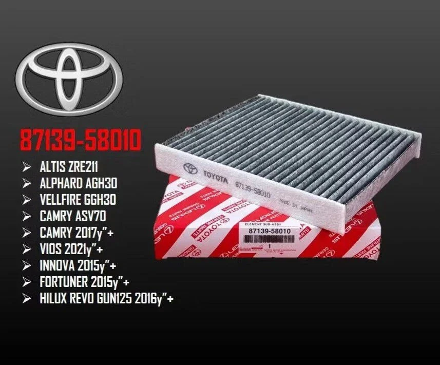 Filtro de ar de cabine genuíno 87139-50100 para Toyota e Lexus 2006-2024 - Imagem 2 de 2