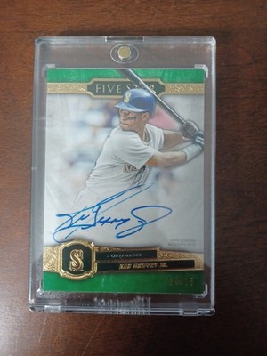 2021 Topps Five Star Ken Griffey Jr. On-Card AUTO Green Parallel 14/15 #FSA-KGU