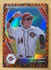 Mike Jarvis Rookie 2021 Panini Prizm Draft Picks Tiger Stripe Serial #82/99 Mint