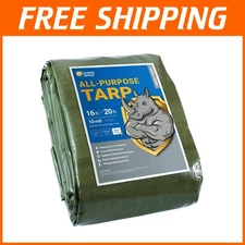 Waterproof Green Tarp 16x20 ft Heavy Duty