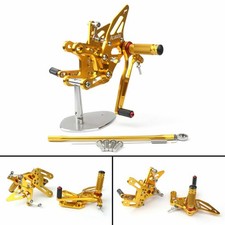 PEDANE ARRETRATE REGOLABILI ERGAL ORO PER KAWASAKI ZX-10R ZX10R NINJA 2011-15 L3