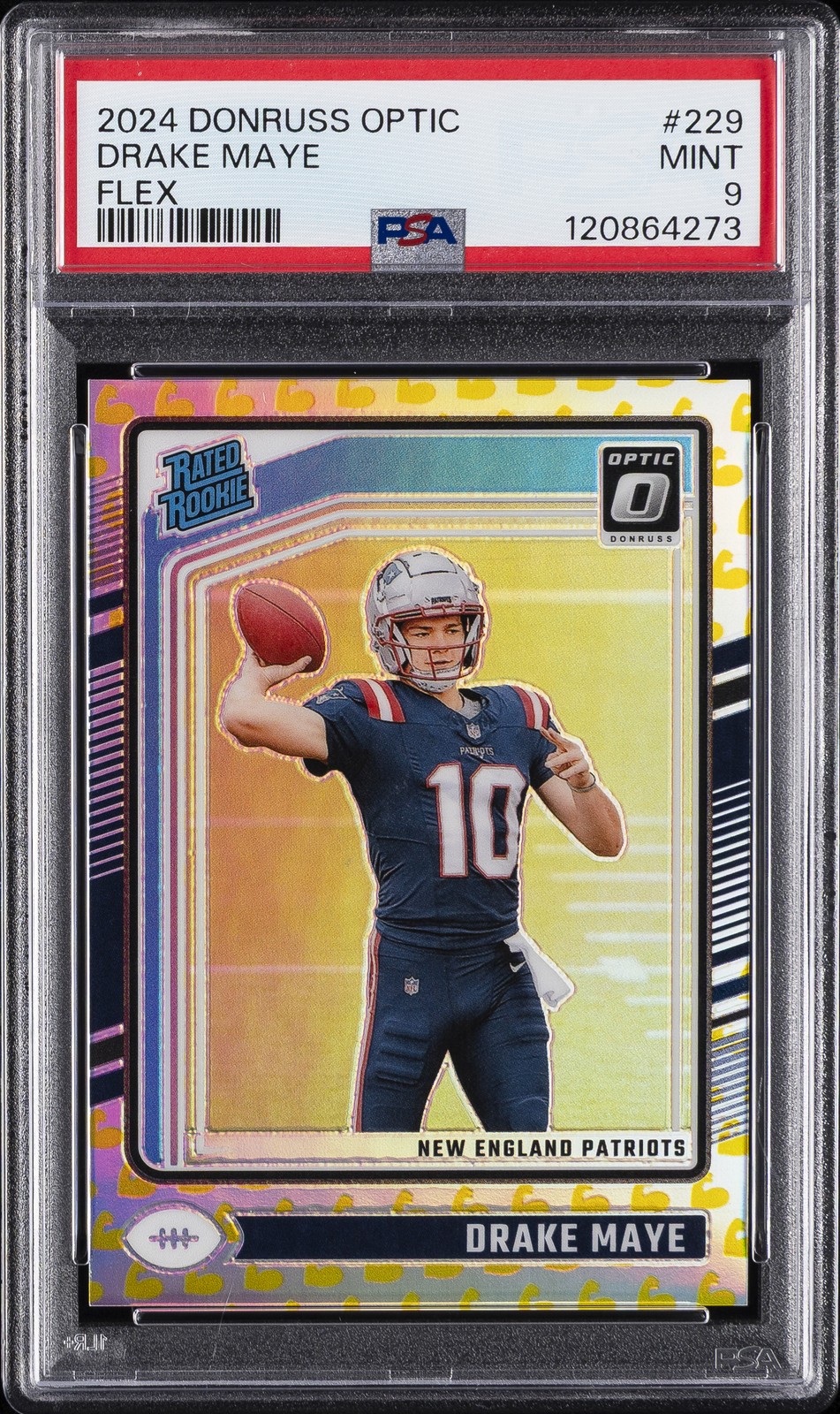 2024 PANINI DONRUSS OPTIC FLEX #229 DRAKE MAYE 44/149 PSA 9