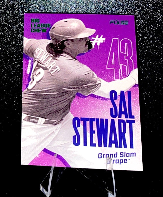 Sal Stewart 2026 Pulse x Big League Chew Grand Slam Grape /699 SP Reds #BSG-68