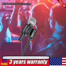 Mic Stand Microphone Clamping Holder with Egg Hole Clip Mic Holder Black