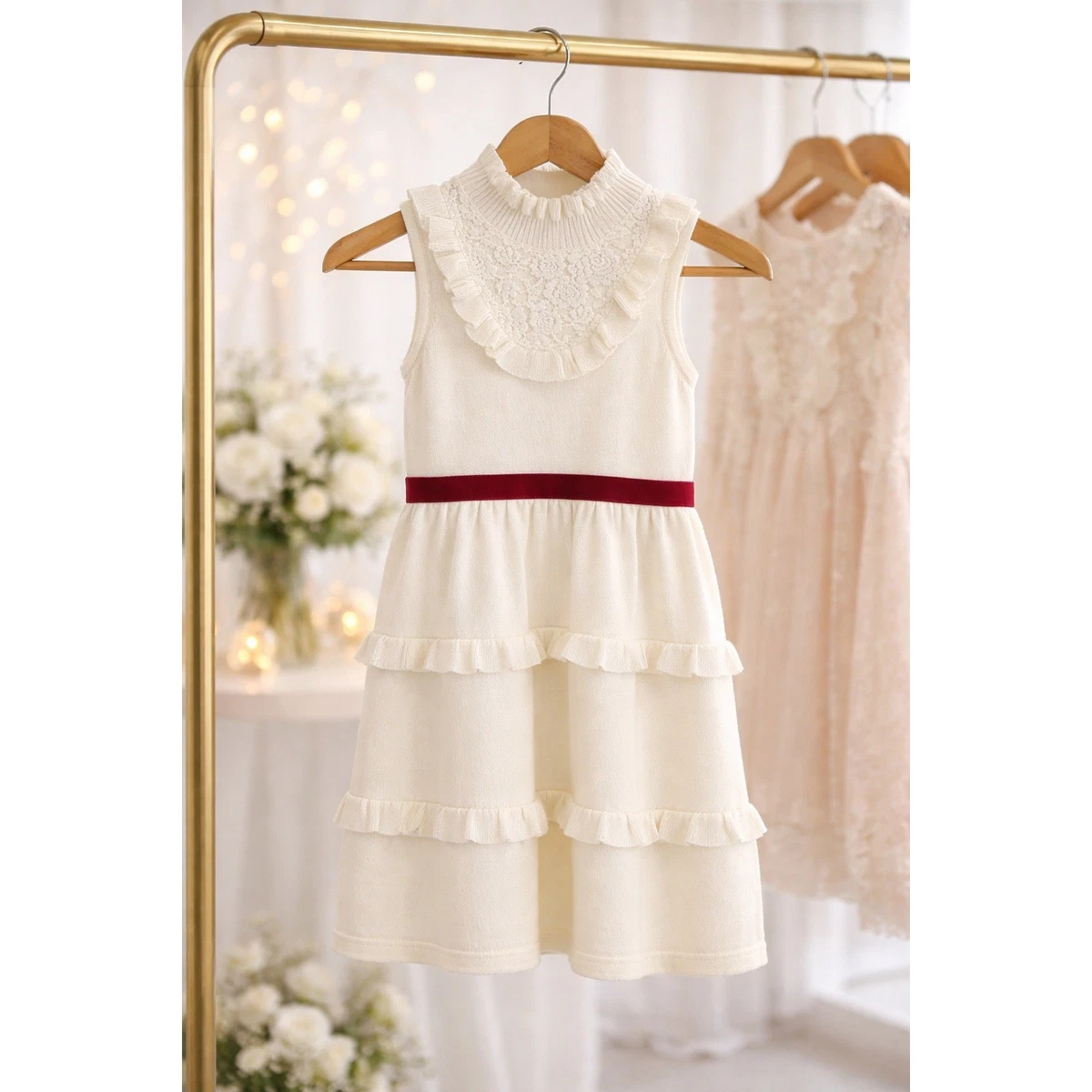 janie and jack dresses holiday BALENCIA TIERED SLEEVELESS MAXI DRESS – Shop-Sofia main image 0