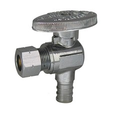 KISSLER AB88-9220 Water Supply Stop,Brass,1/4-Turn,1/2" 29FJ63