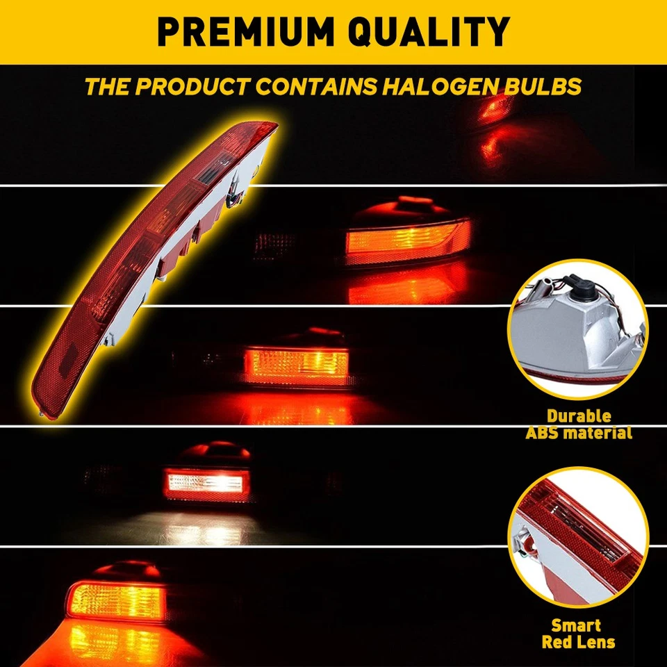 Right Side For 2009-2016 Audi Q5 Rear Bumper Lower Light Tail light Reverse Lamp - Image 3 of 4