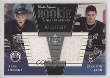 2002-03 Upper Deck Rookie Update 252/1200 Ales Hemsky Jaromir Jagr #158a a4e