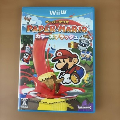 Paper Mario Color Splash Nintendo Wii U Japan NTSC-J funktionstüchtig GEBRAUCHT