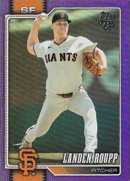 LANDEN ROUPP 2026 Topps Series 1 Purple Rainbow Foil 181/250 #29 Giants 🔥