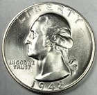 1948-S SOLID WHITE LUSTER GEM BU Washington Quarter Silver Uncirculated Coin