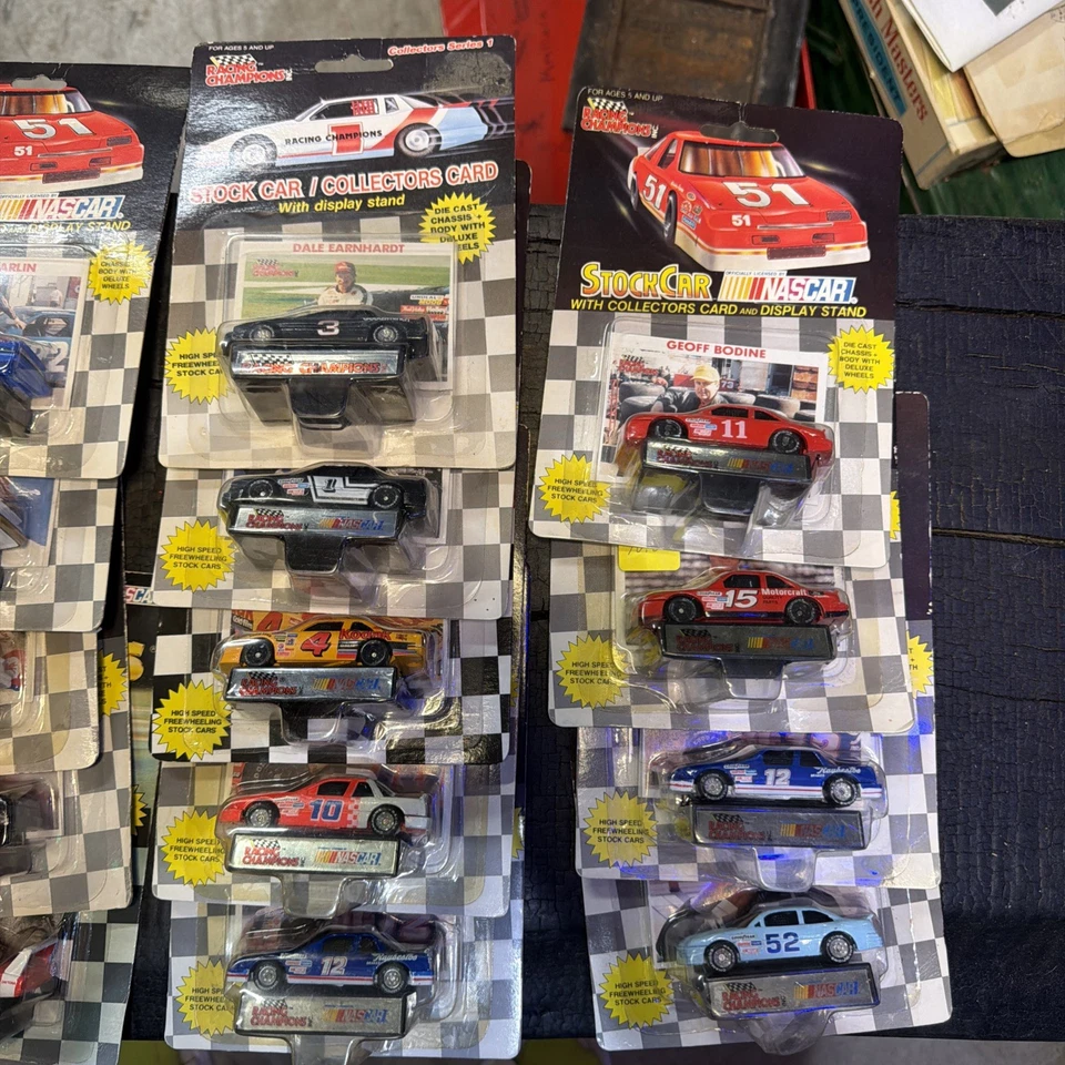 Lote de 14 coches de colección Nascar 1991 y 1994 Racing Champions escala 1:64 con tarjetas Foto 3 de 4