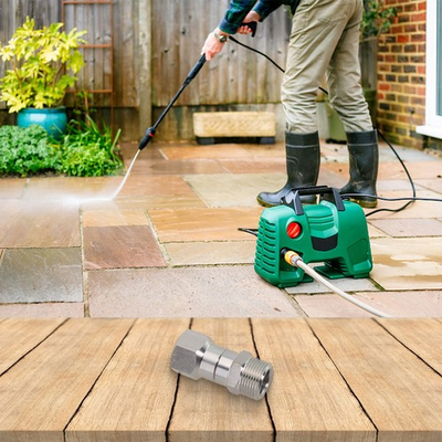 #ad Smooth Rotation Stainless Steel Joint for High Pressure Washer 4500psi $16.36