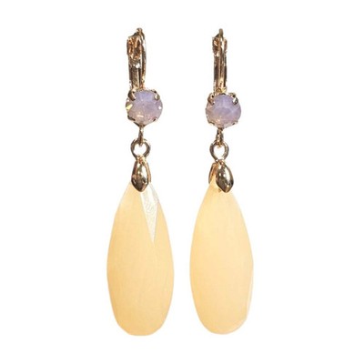 Color: ROSE QUARTZ - Ear Candy Drop Earrings