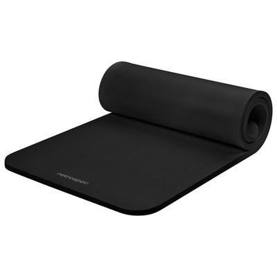 Retrospec Solana Yoga Mat 1'' Thick w/Nylon Strap for Men & Women - Non Slip E...