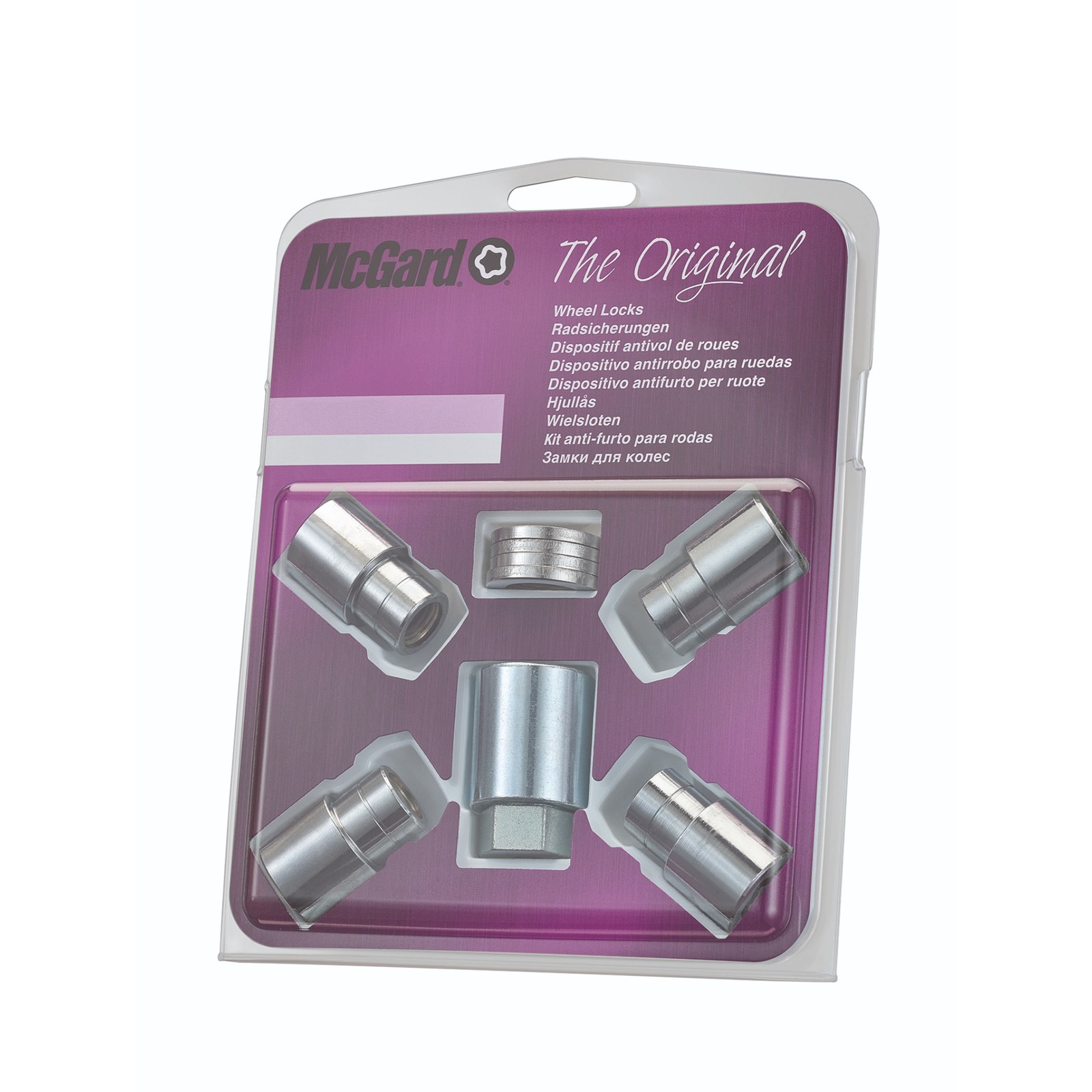 McGard Locking Wheel Nuts - 1/2'' Thread Flat Seat 21mm Head - (Set Of 4)