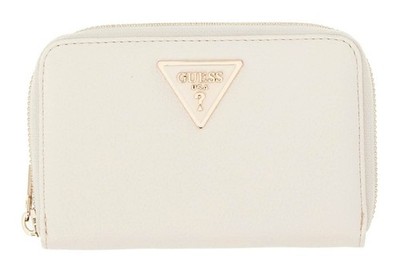 GUESS Laurel II SLG Medium Zip Around Wallet Geldbörse Cream White creme Neu