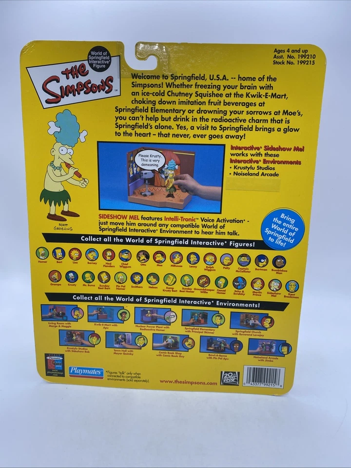 Figura de acción Los Simpson-Sideshow Mel-World of Springfield-Serie 5-Playmates Foto 4 de 4