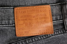 LEVI  S 502 PREMIUM Big E Stretch Tapered Jeans Men Size W29 L32 Inseam 30"