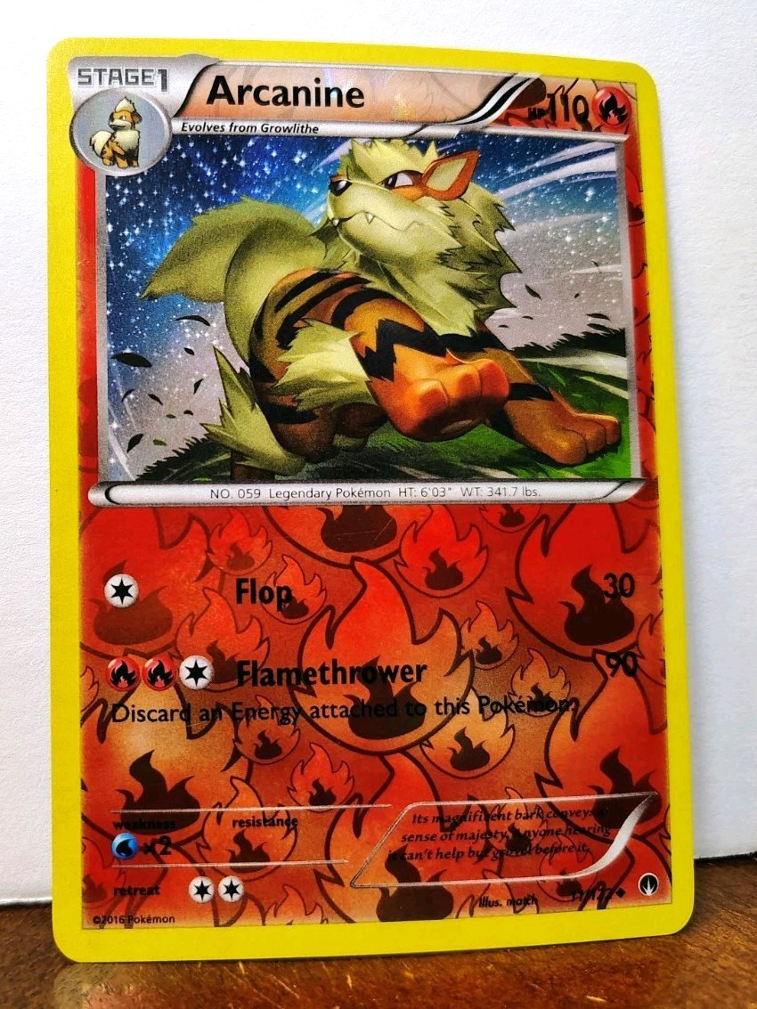 POKEMON ARCANINE 11/122 REVERSE HOLO BREAKPOINT NM NEAR MINT