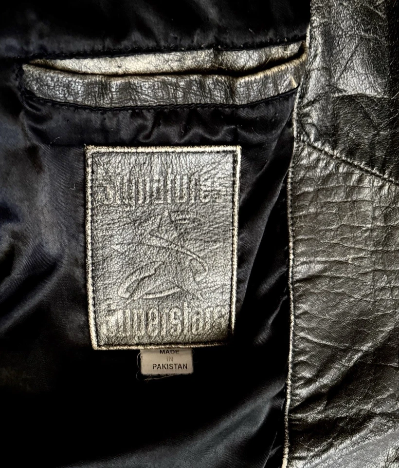 Black Sabbath RARE Leather Vest Signature SuperStars XL Ozzy Osbourne Authentic - Image 4 of 4