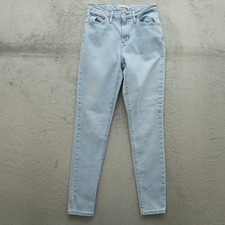 Levi's 721 Jeans Women's Size 27 Blue High-Rise Skinny Denim 28" Inseam Stretch