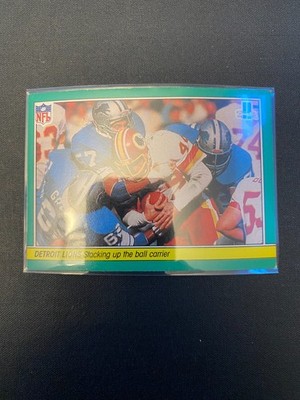 1984 Fleer Detroit Lions Stacking Up the Ball Carrier 