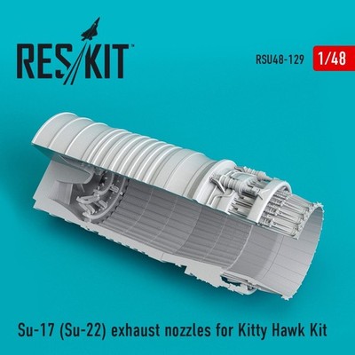 ResKit RSU48-0129 Maßstab 1:48 Su-17 (Su-22) Auspuffdüse für KittyHawk...