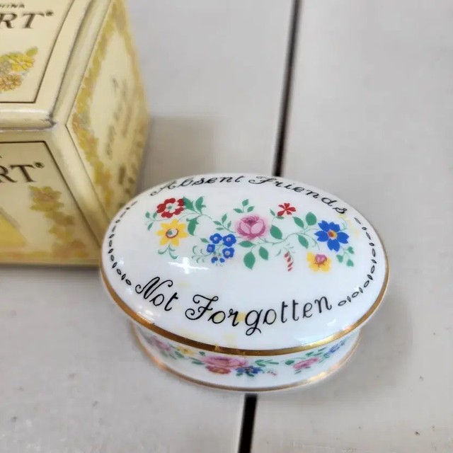 British 6cm Antique Porcelain Compote - Absent Friends