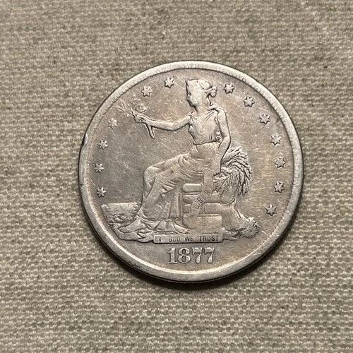 1877 S United States Silver Trade Dollar- Nice Coin PJ
