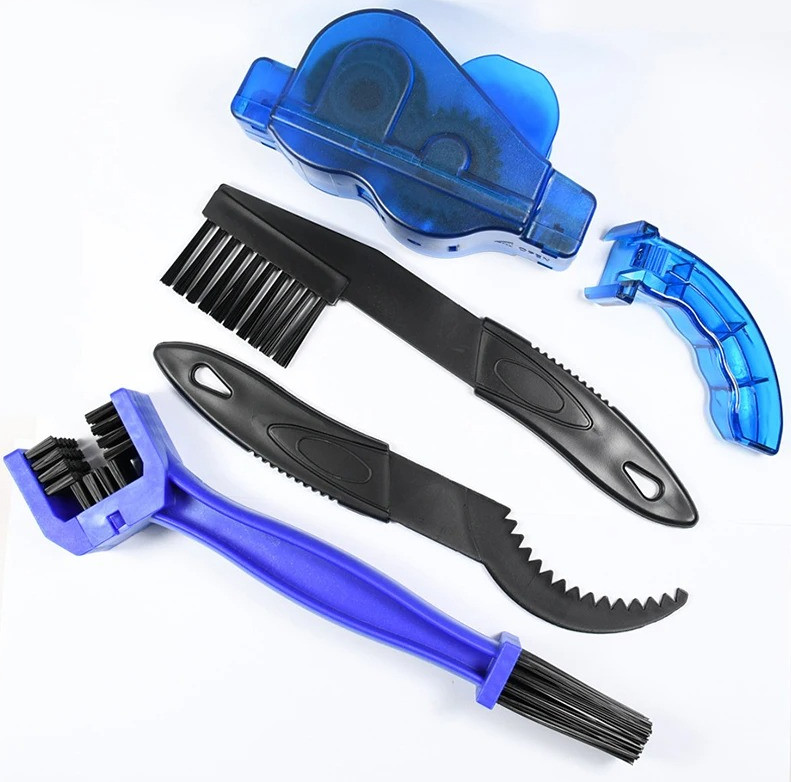 1set Portable Bicycle Chain Cleaner Scrubber Brush Kit Cycling Accessory - NEW
