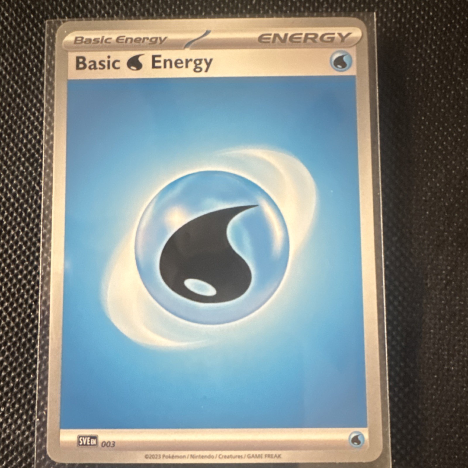 Pokémon TCG Basic Water Energy Regular EN SVEn 003 Basic Energy