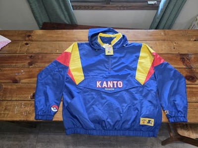 Starter Pokémon Kanto Region Track Jacket XXL Blue Yellow Red 1/2 Zip