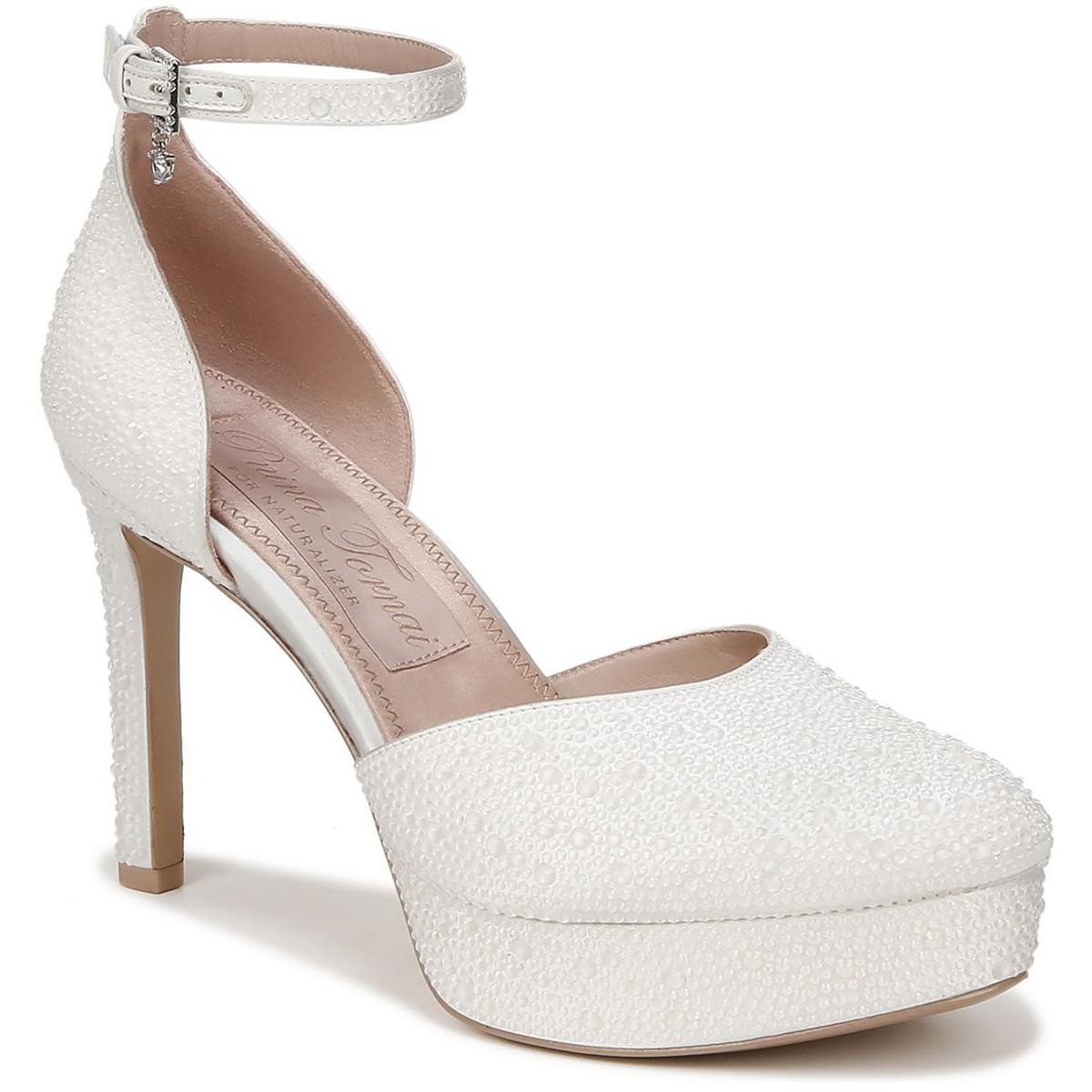 Женские туфли Rak Tornai белого цвета на высоком каблуке DOrsay от Pnina Tornai, средний размер 7,5 (B,M), BHFO 8323