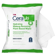 CeraVe Makeup Remover Wipes, Plant Based Face Wipes, Biodegradable in Compost,