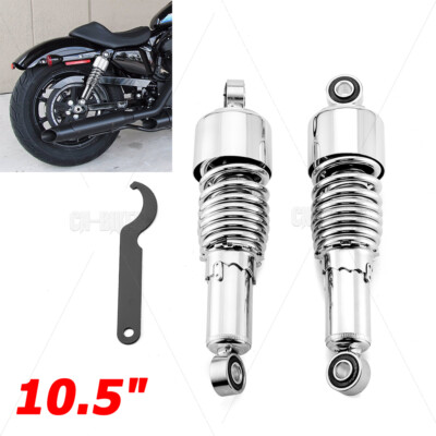 スティルマン　ショック　クローム Reproduction Shocks Chrome w/ Black Springs - Eye / Eye - 395mm