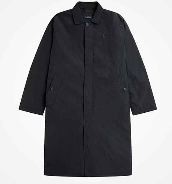 Fred Perry Button Through Mac Insulated Trench Rain Coat NWT XXL