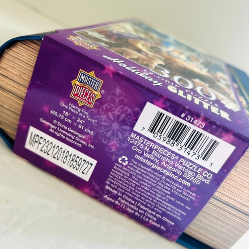 A Child is Born Christmas Nativity Puzzle 300 Pieces Glitter EZ Grip NEW - Picture 5 of 8