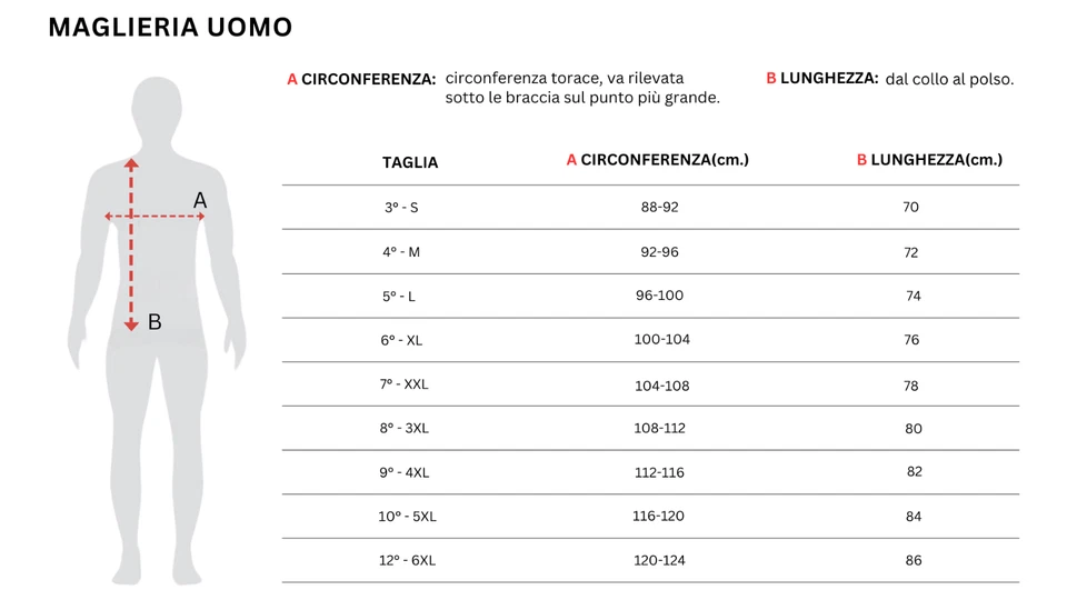 Maglia intima uomo FILO DI SCOZIA taglie forti girocollo Made in Italy S a 6XL - Immagine 2 di 2