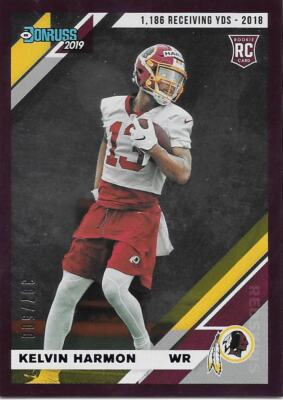KELVIN HERMON RC 2019 Donruss Football SEASON STAT LINE Purple #/500 - REDSKINS-