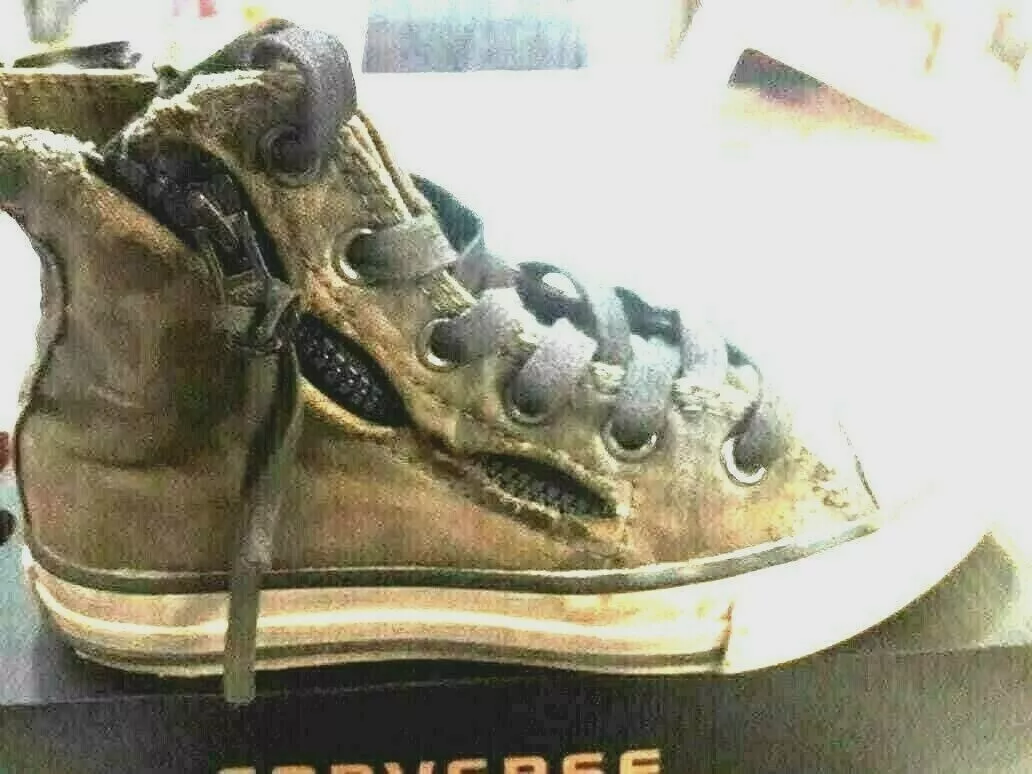 ALL STAR Converse chaki green military Dirty style sz30EU kids Brand NEW