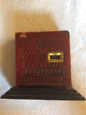 VINTAGE &lsquo;INSURANCE MEANS INDEPENCE&rsquo; BANK