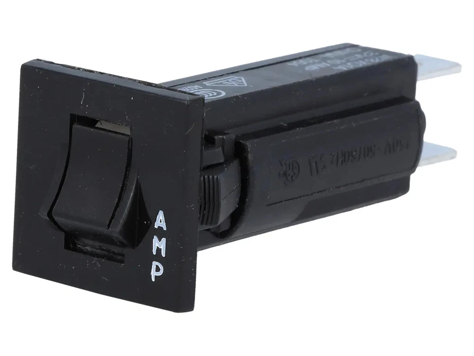 TE - POTTER & BRUMFIELD W28-XQ1A-12 Schutzschalter Circuit Breaker Push to Reset 250VAC 32VDC 12A #BP