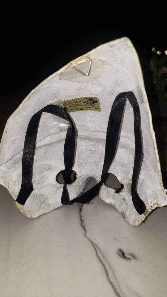 Máscara pinnochio teatro ca' del sol paper mache Veneza Itália - Imagem 4 de 4
