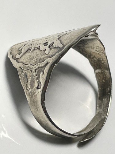 Vintage Thailand sterling silver '925' adjustable goddess ring band size T 1/2 - Picture 15 of 16