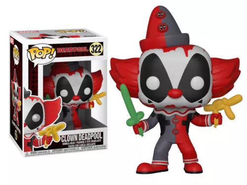 Marvel Deadpool - Payaso Deadpool 9.5cm Pop Vinyl Figura Funko 322 Vendedor GB